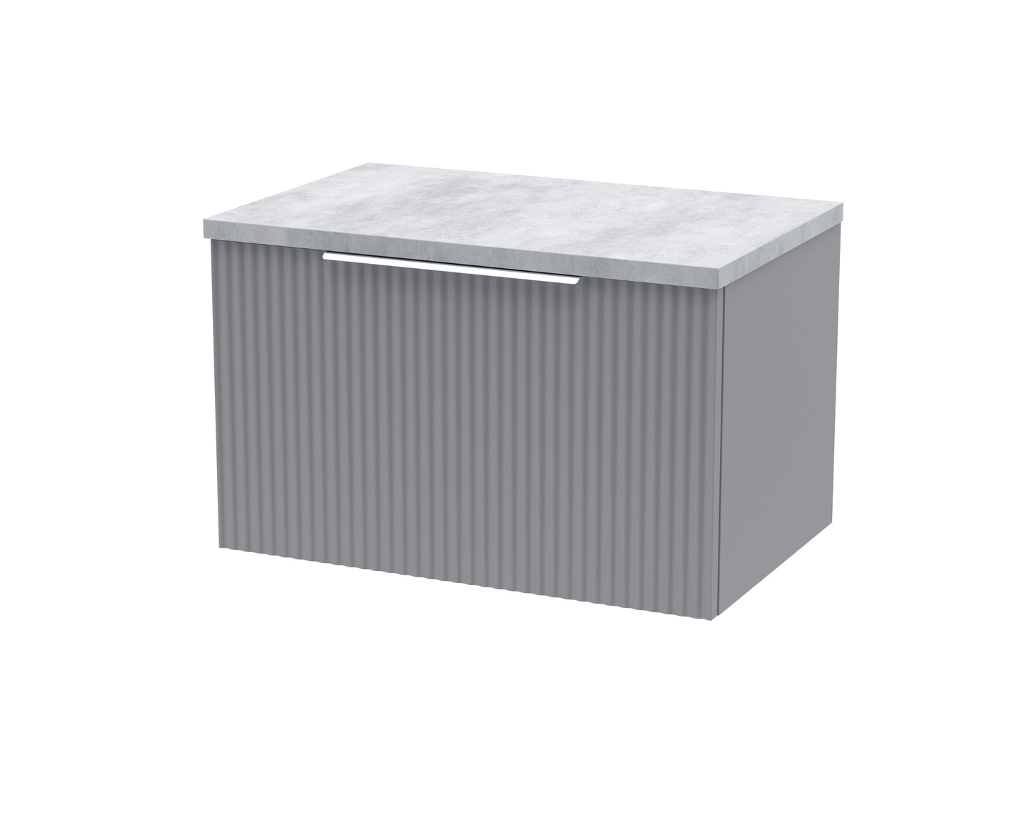 Hudson Reed 600mm Wall Hung Single Drawer Vanity & Laminate Top