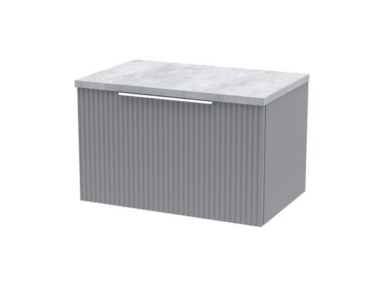 Hudson Reed 600mm Wall Hung Single Drawer Vanity & Laminate Top