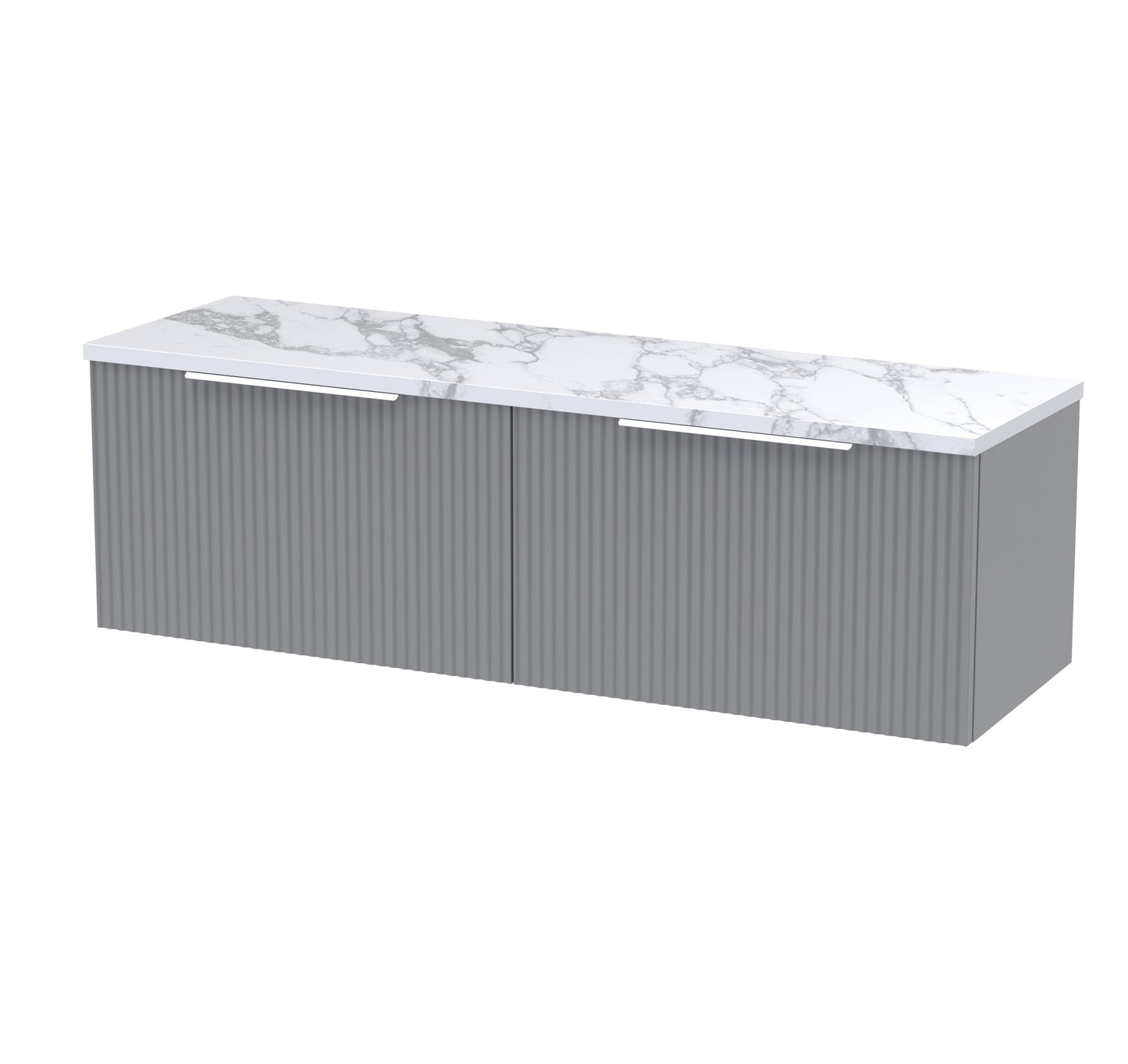 Hudson Reed 1200 Wall Hung 2-Drawer Vanity & Laminate Worktop