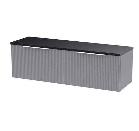 Hudson Reed 1200 Wall Hung 2-Drawer Vanity & Laminate Worktop
