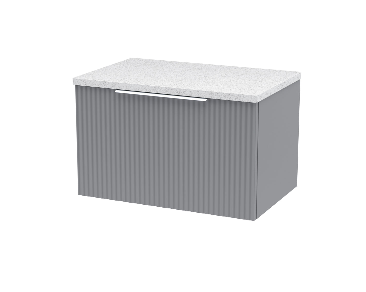 Hudson Reed 600mm Wall Hung Single Drawer Vanity & Laminate Top