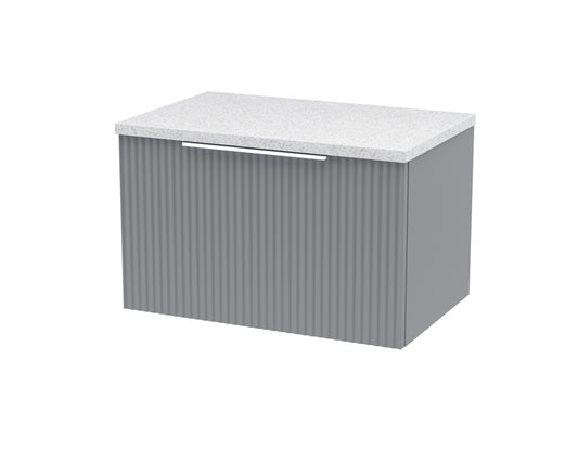 Hudson Reed 600mm Wall Hung Single Drawer Vanity & Laminate Top