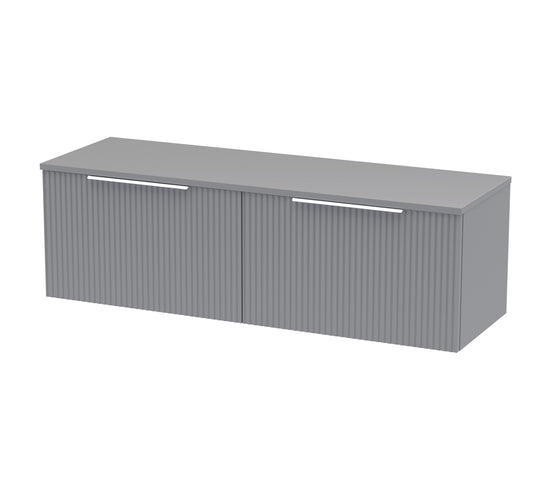 Hudson Reed 1200mm Wall Hung 2 Drawer Vanity & Worktop