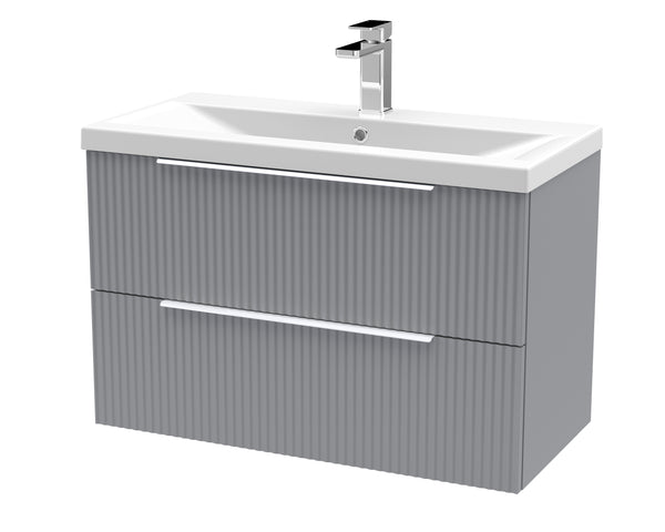 Hudson Reed 800mm Wall Hung 2 Drawer Vanity & Basin 1