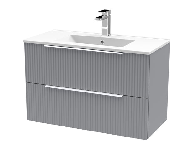 Hudson Reed 800mm Wall Hung 2 Drawer Vanity & Basin 2