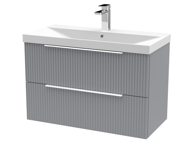 Hudson Reed 800mm Wall Hung 2 Drawer Vanity & Basin 3