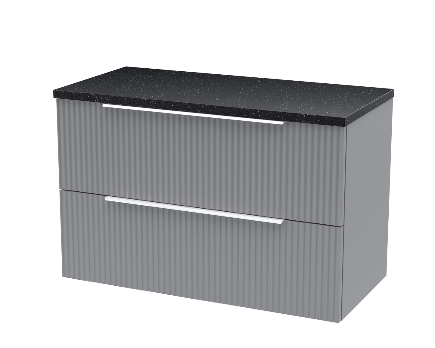 Hudson Reed 800mm Wall Hung 2 Drawer Vanity & Laminate Top