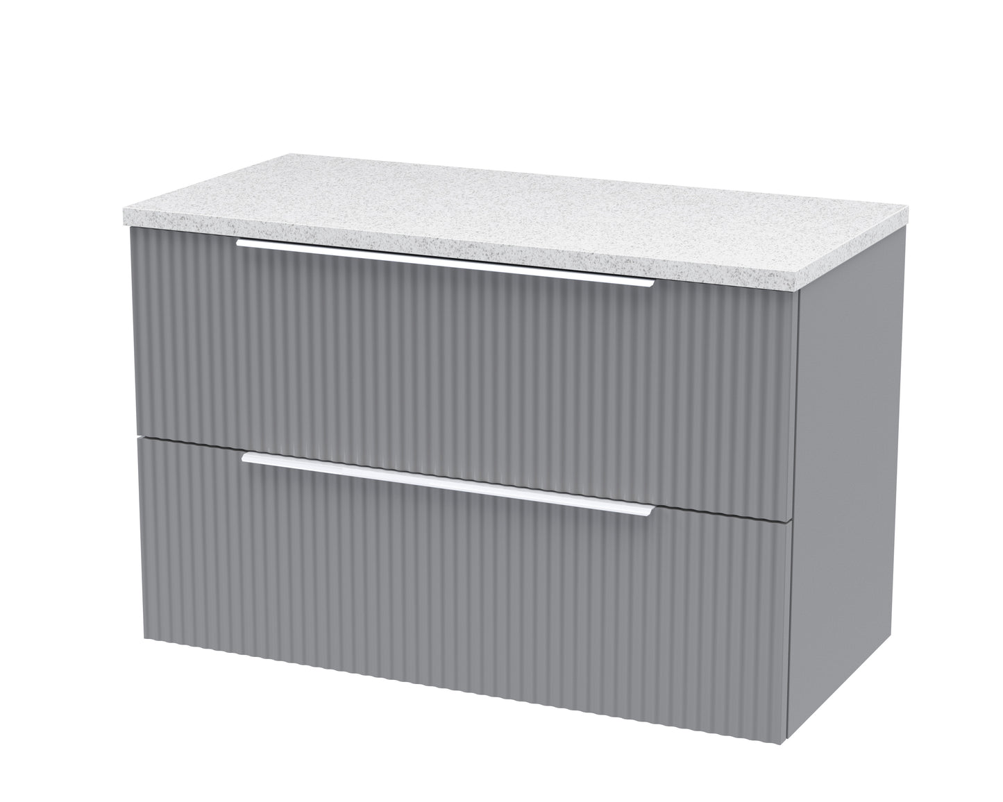 Hudson Reed 800mm Wall Hung 2 Drawer Vanity & Laminate Top