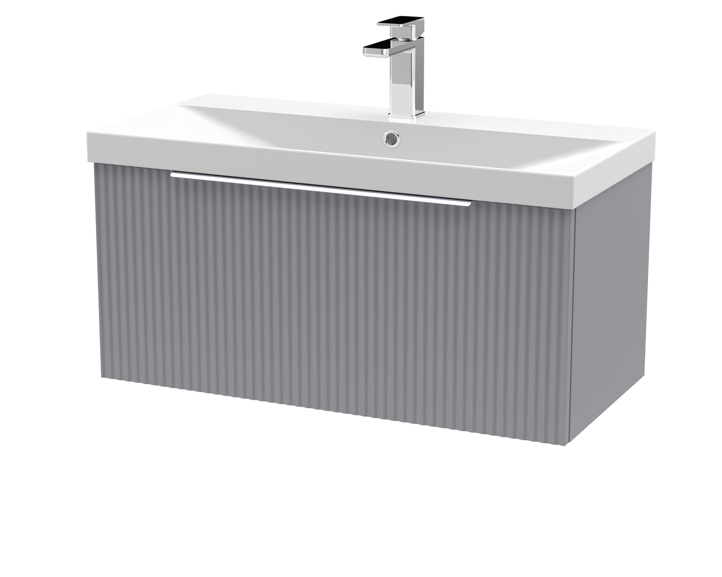 Hudson Reed 800mm Wall Hung Single Drawer Vanity & Basin 3