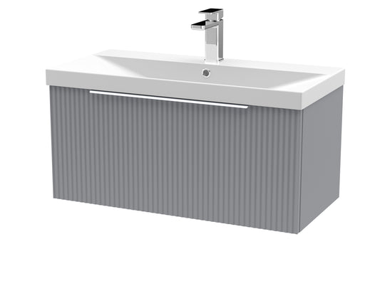 Hudson Reed 800mm Wall Hung Single Drawer Vanity & Basin 3