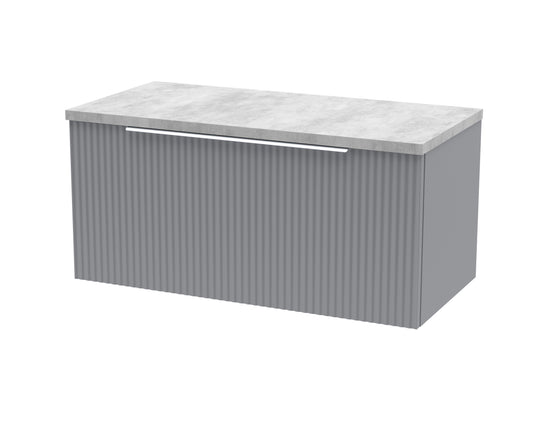 Hudson Reed 800mm Wall Hung Single Drawer Vanity & Laminate Top