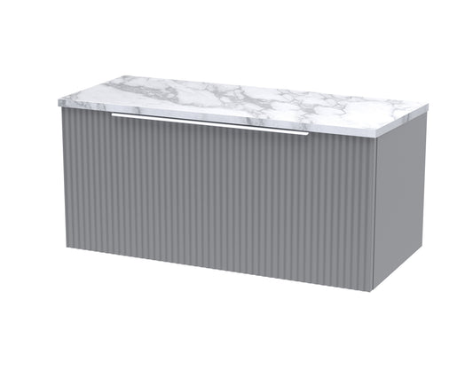 Hudson Reed 800mm Wall Hung Single Drawer Vanity & Laminate Worktop