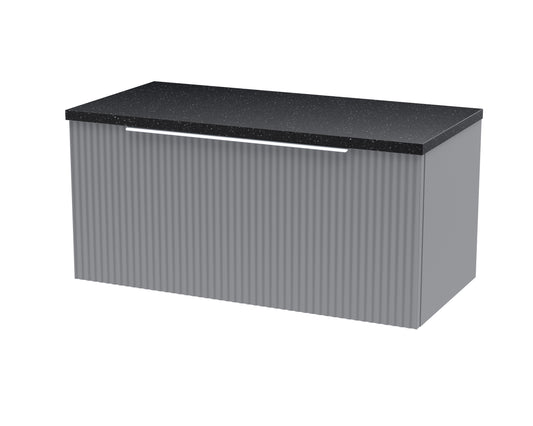 Hudson Reed 800mm Wall Hung Single Drawer Vanity & Laminate Top