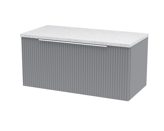 Hudson Reed 800mm Wall Hung Single Drawer Vanity & Laminate Top