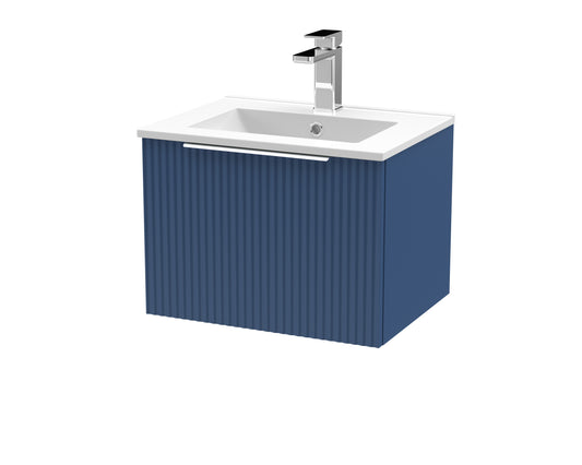 Hudson Reed 500mm Wall Hung Single Drawer Vanity & Basin 2