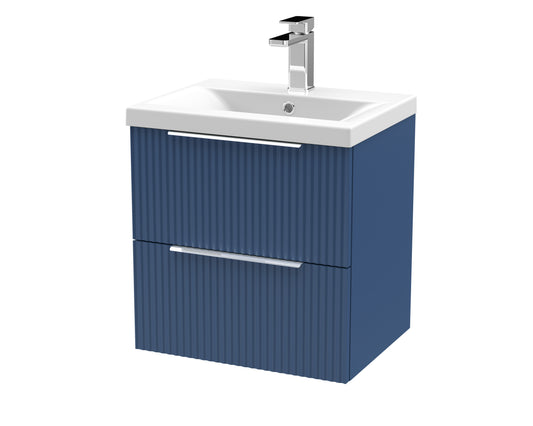 Hudson Reed 500mm Wall Hung 2 Drawer Vanity & Basin 1