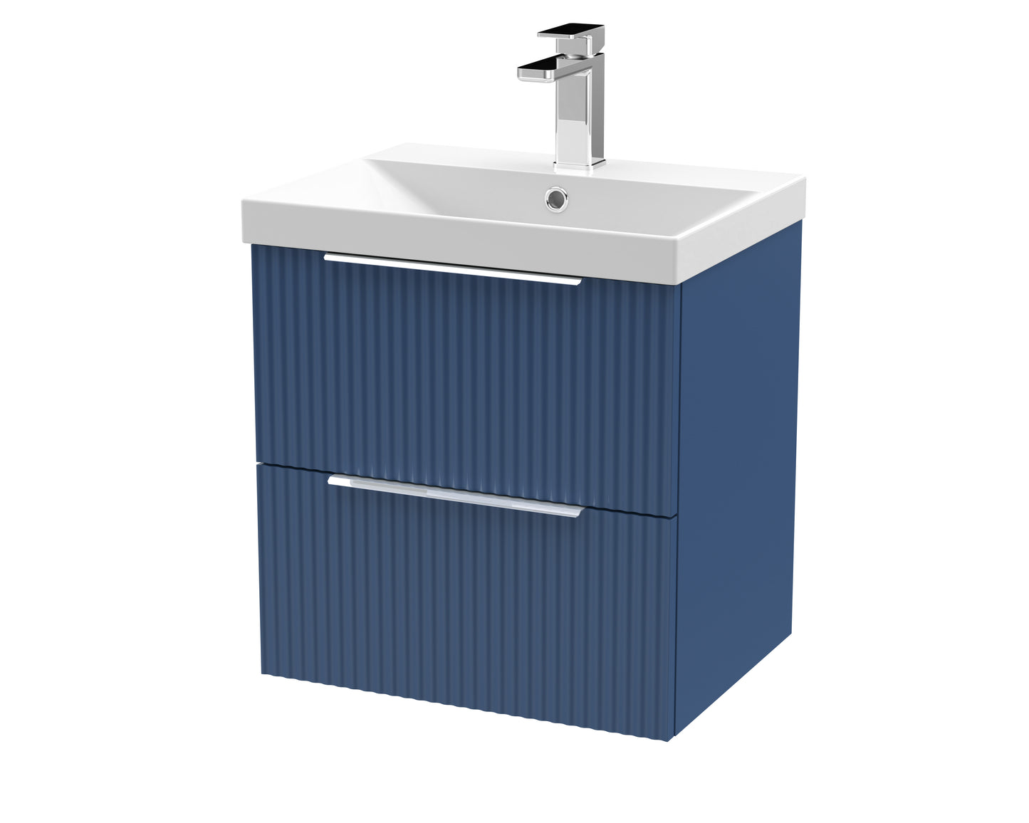 Hudson Reed 500mm Wall Hung 2 Drawer Vanity & Basin 3