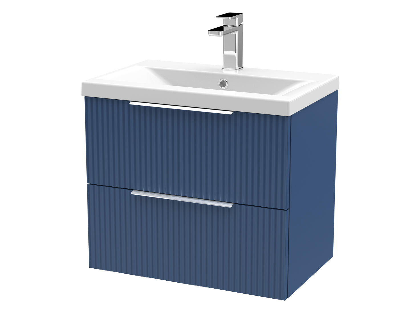 Hudson Reed 600mm Wall Hung 2 Drawer Vanity & Basin 1