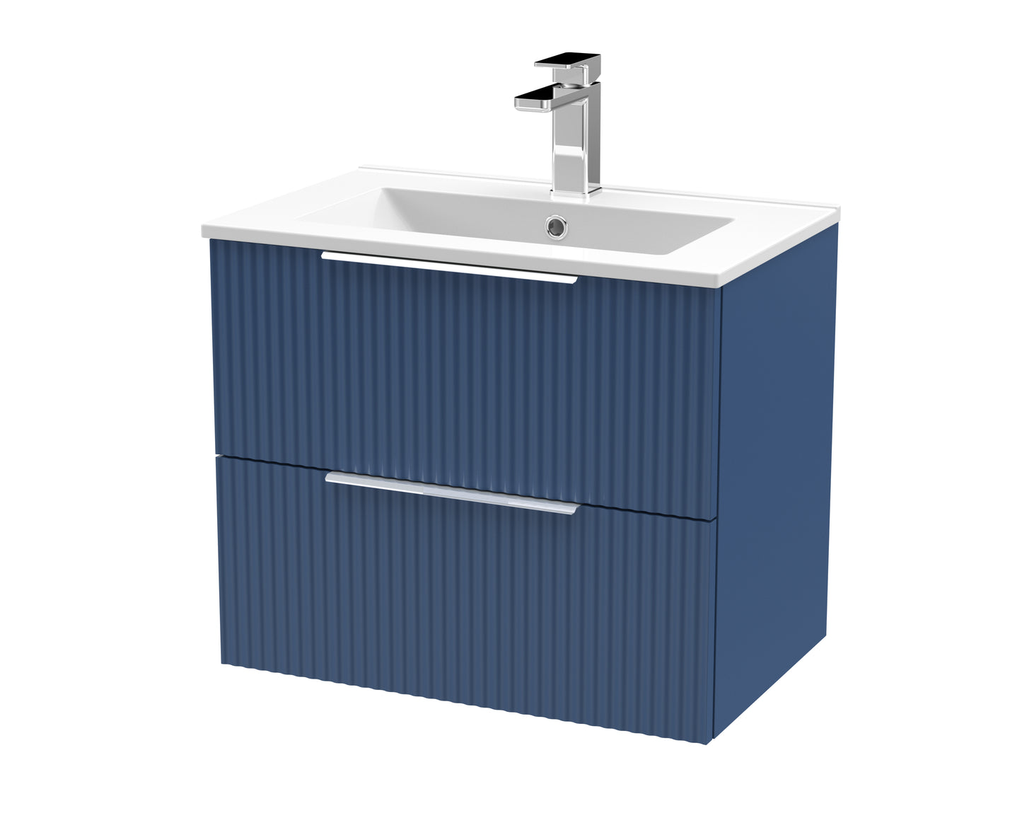 Hudson Reed 600mm Wall Hung 2 Drawer Vanity & Basin 2