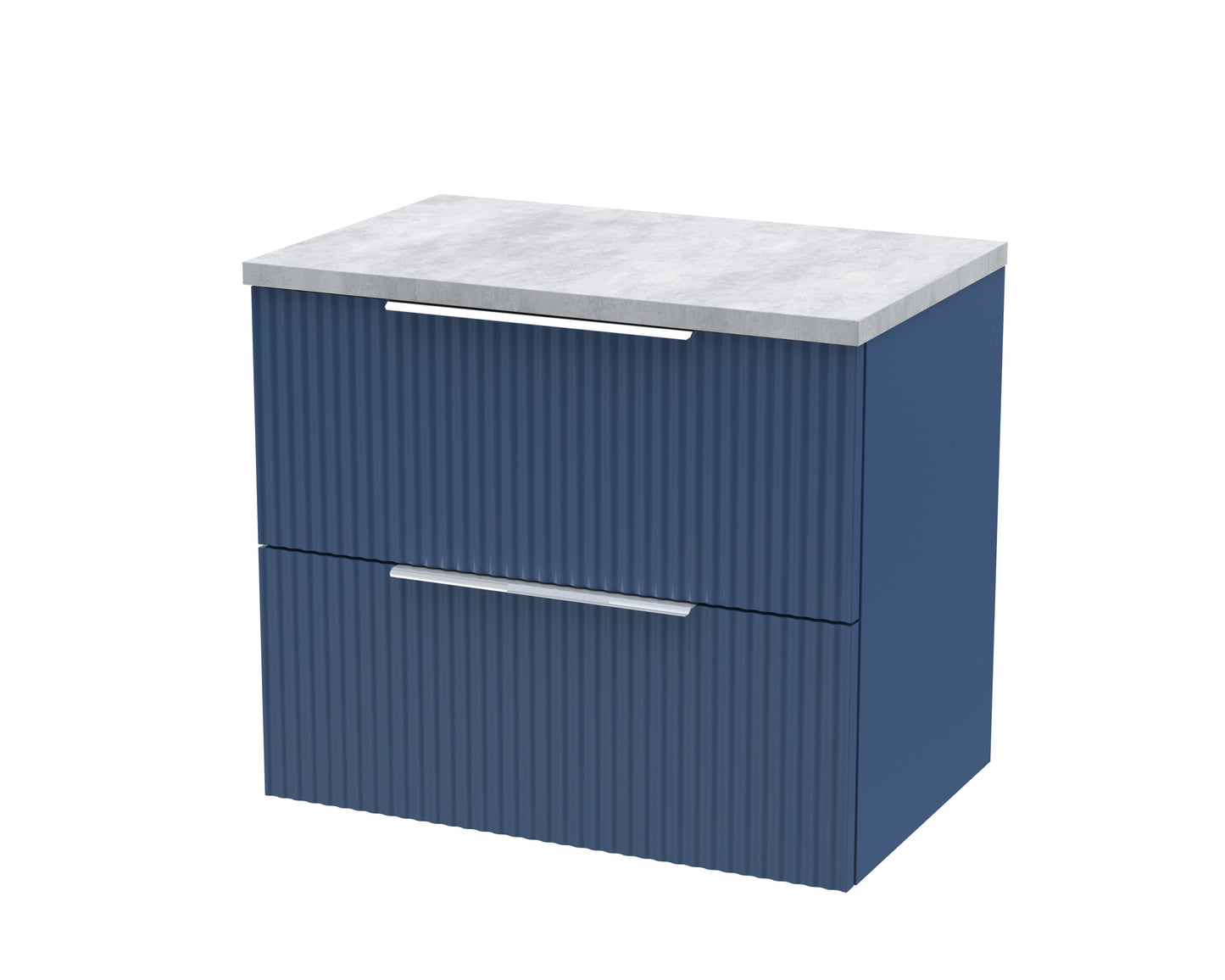 Hudson Reed 600mm Wall Hung 2 Drawer Vanity & Laminate Top
