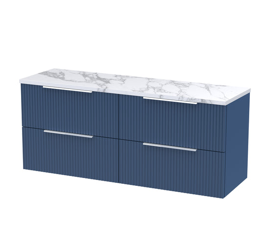 Hudson Reed 1200 Wall Hung 4-Drawer Vanity & Laminate Worktop