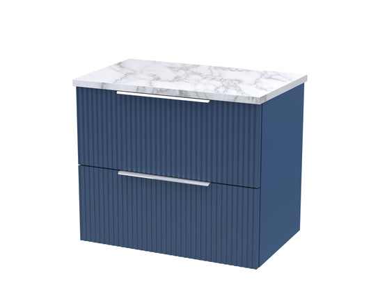 Hudson Reed 600mm Wall Hung 2-Drawer Vanity & Laminate Worktop