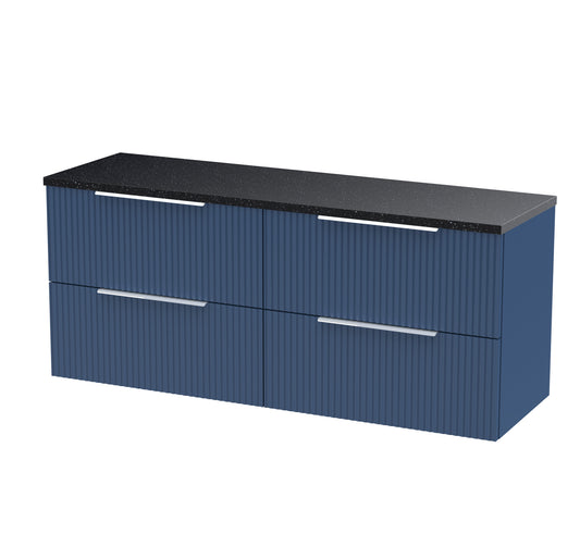 Hudson Reed 1200 Wall Hung 4-Drawer Vanity & Laminate Worktop