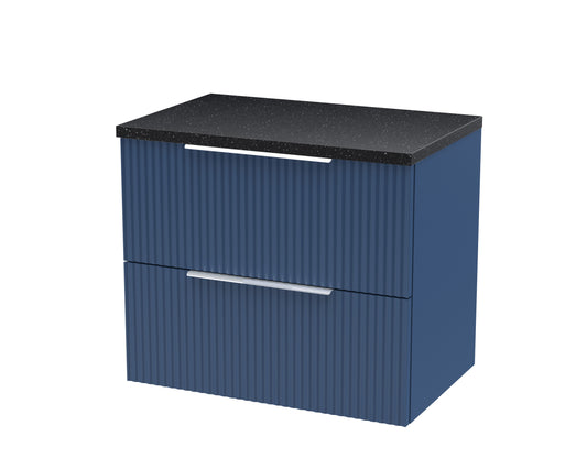 Hudson Reed 600mm Wall Hung 2 Drawer Vanity & Laminate Top