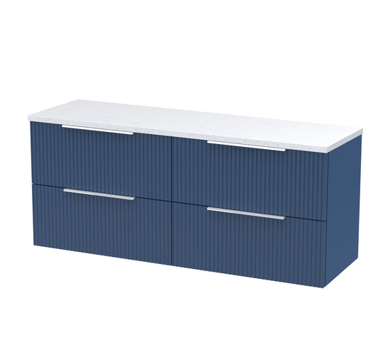 Hudson Reed 1200 Wall Hung 4-Drawer Vanity & Laminate Worktop