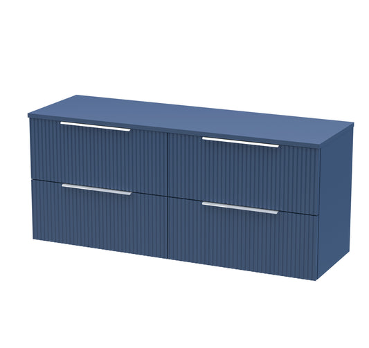 Hudson Reed 1200mm Wall Hung 4 Drawer Vanity & Worktop