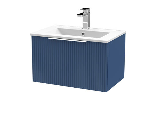Hudson Reed 600mm Wall Hung Single Drawer Vanity & Basin 2