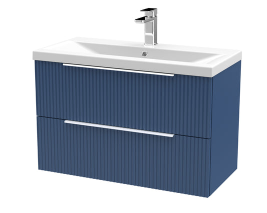 Hudson Reed 800mm Wall Hung 2 Drawer Vanity & Basin 1