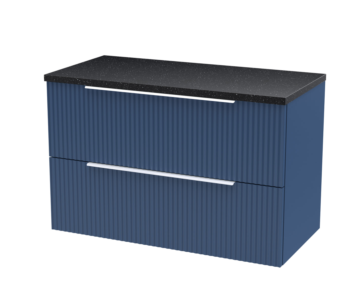 Hudson Reed 800mm Wall Hung 2 Drawer Vanity & Laminate Top