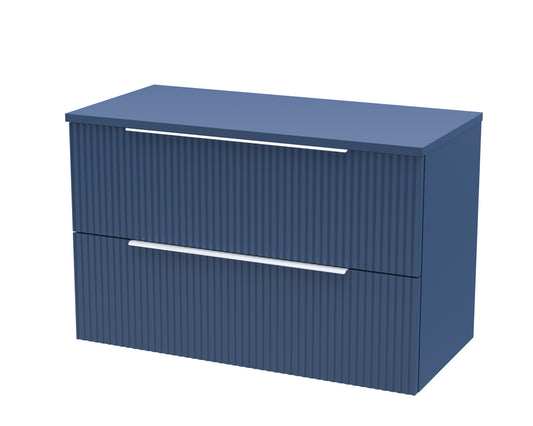 Hudson Reed 800mm Wall Hung 2 Drawer Vanity & Worktop