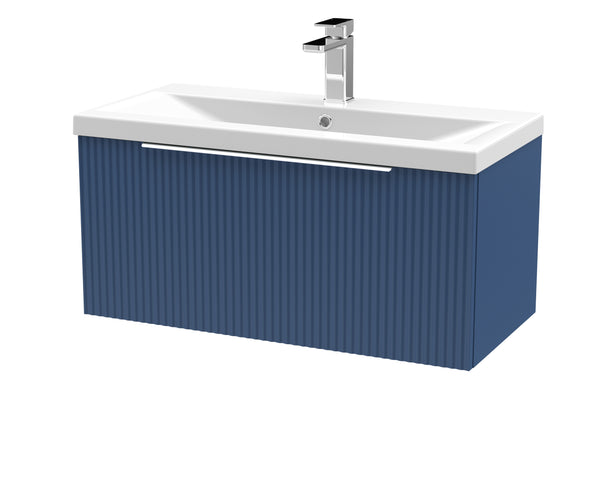 Hudson Reed 800mm Wall Hung Single Drawer Vanity & Basin 1