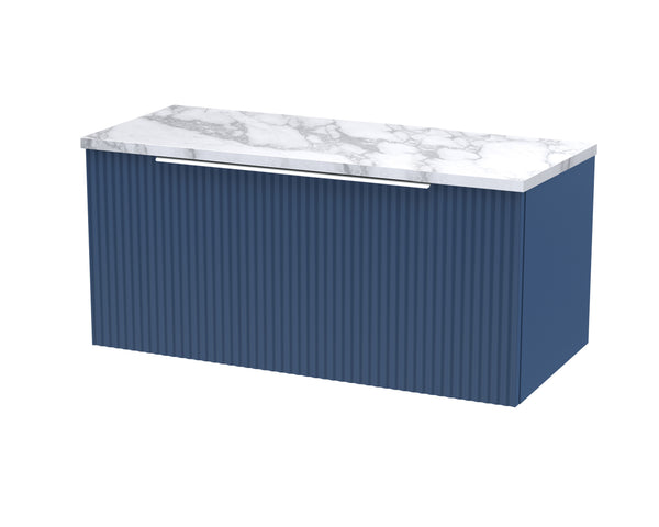 Hudson Reed 800mm Wall Hung Single Drawer Vanity & Laminate Worktop