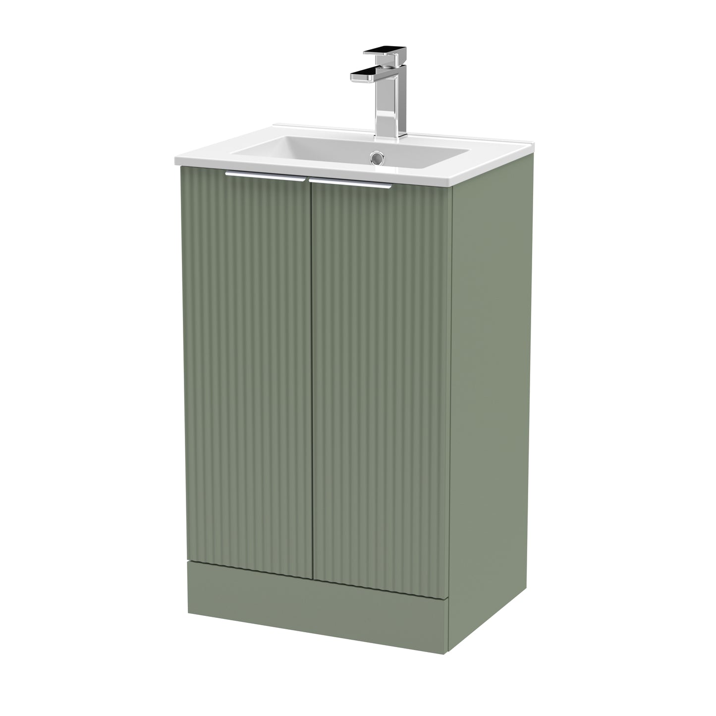 Hudson Reed 500mm Floor Standing 2 Door Vanity & Basin 2