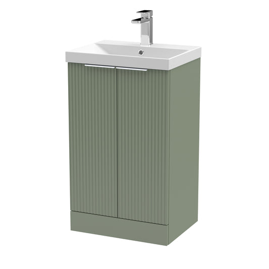 Hudson Reed 500mm Floor Standing 2 Door Vanity & Basin 3