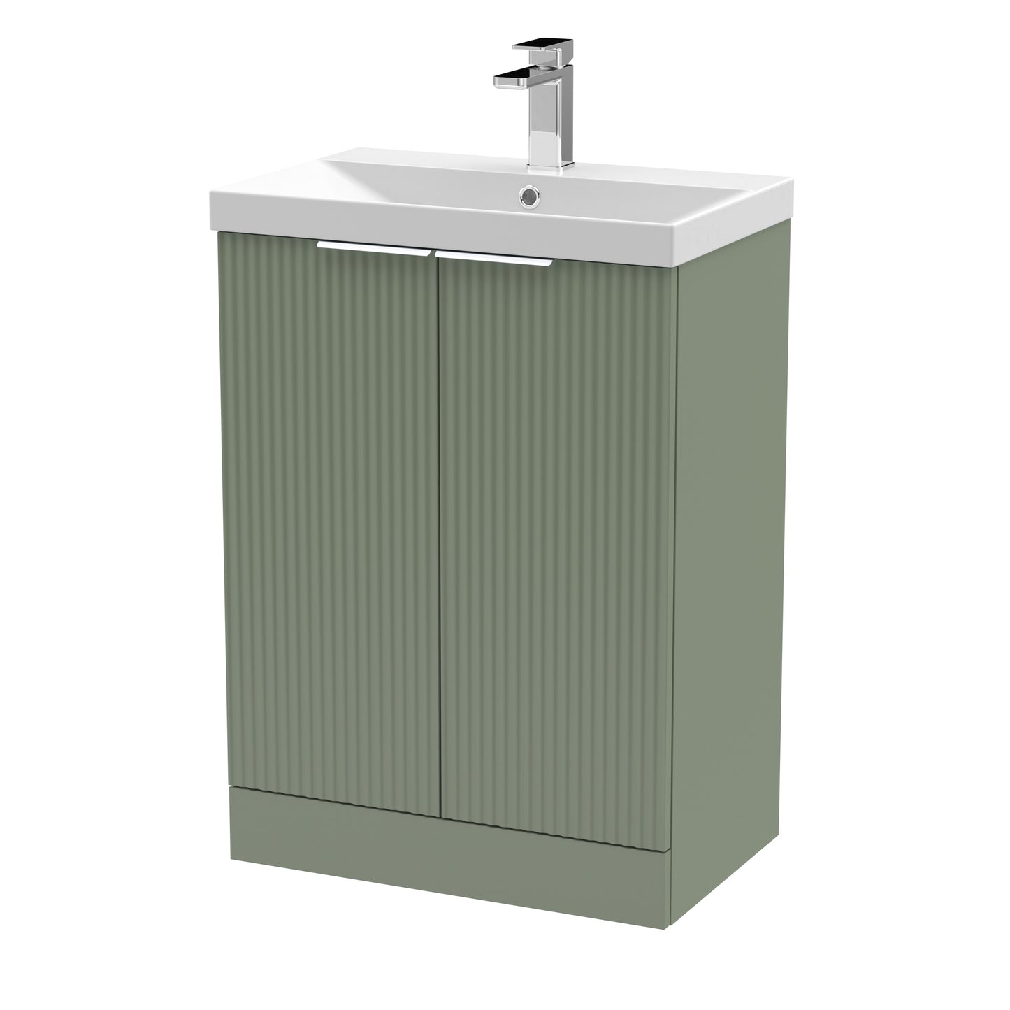 Hudson Reed 600mm Floor Standing 2 Door Vanity & Basin 3