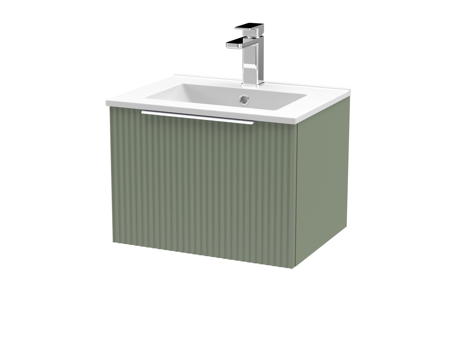 Hudson Reed 500mm Wall Hung Single Drawer Vanity & Basin 2