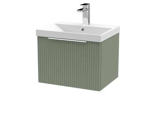 Hudson Reed 500mm Wall Hung Single Drawer Vanity & Basin 3