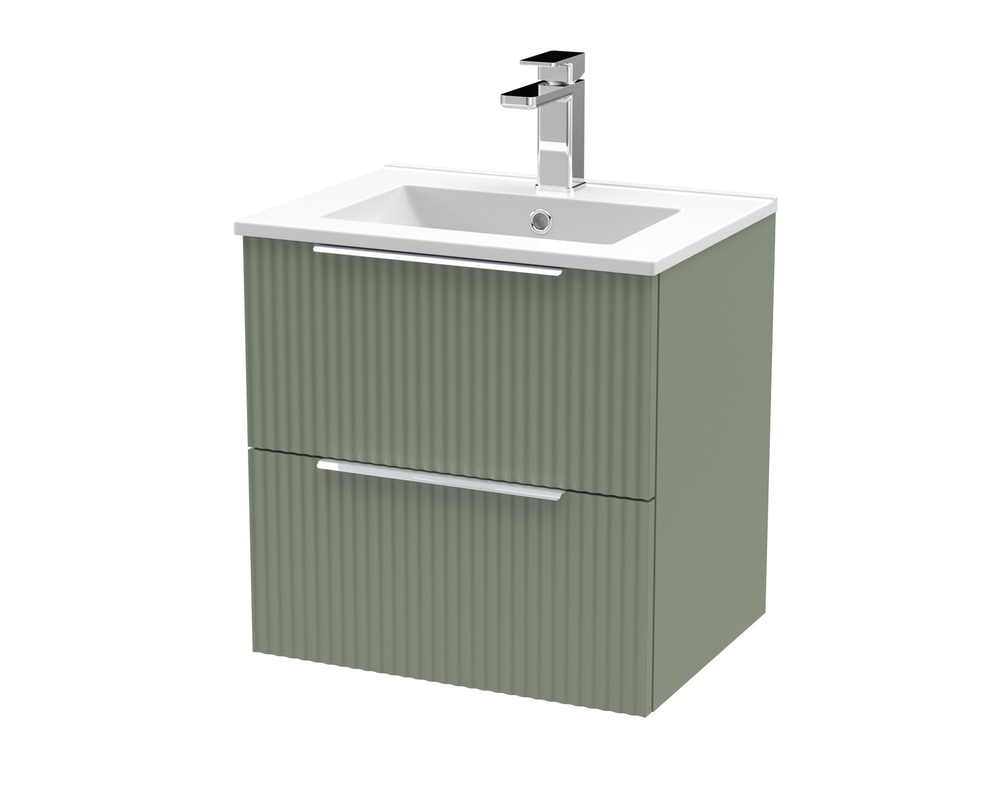 Hudson Reed 500mm Wall Hung 2 Drawer Vanity & Basin 2