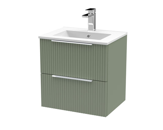 Hudson Reed 500mm Wall Hung 2 Drawer Vanity & Basin 2