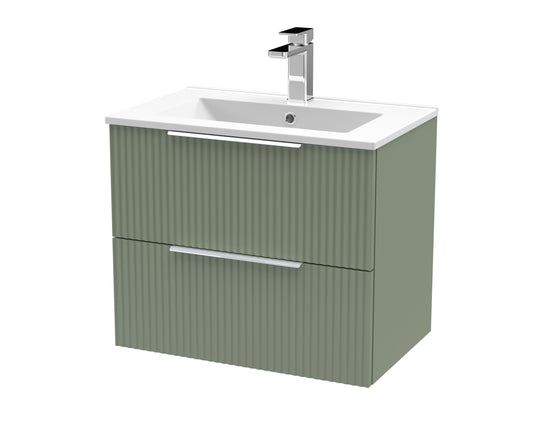 Hudson Reed 600mm Wall Hung 2 Drawer Vanity & Basin 2
