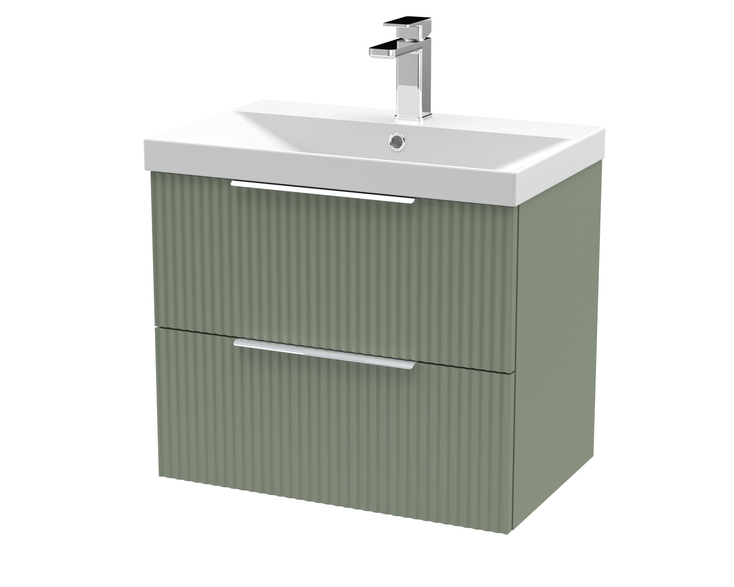 Hudson Reed 600mm Wall Hung 2 Drawer Vanity & Basin 3