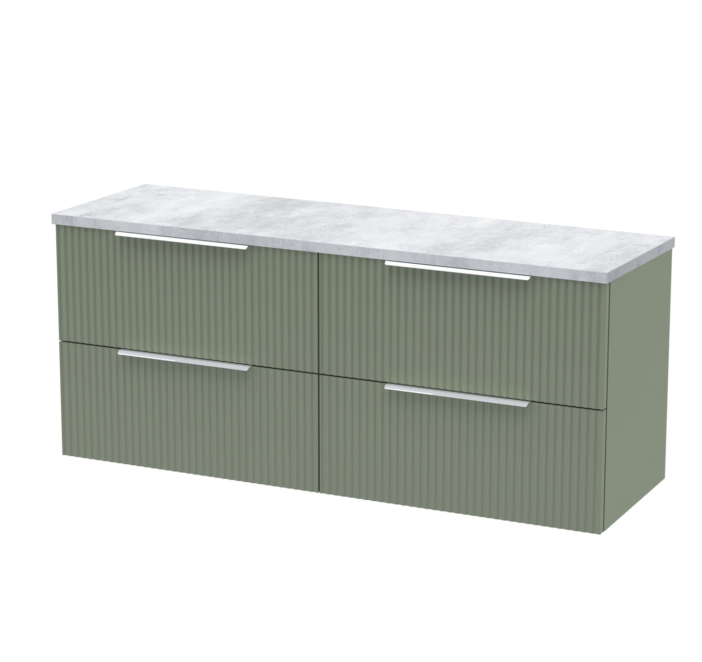 Hudson Reed 1200 Wall Hung 4-Drawer Vanity & Laminate Worktop
