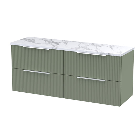Hudson Reed 1200 Wall Hung 4-Drawer Vanity & Laminate Worktop