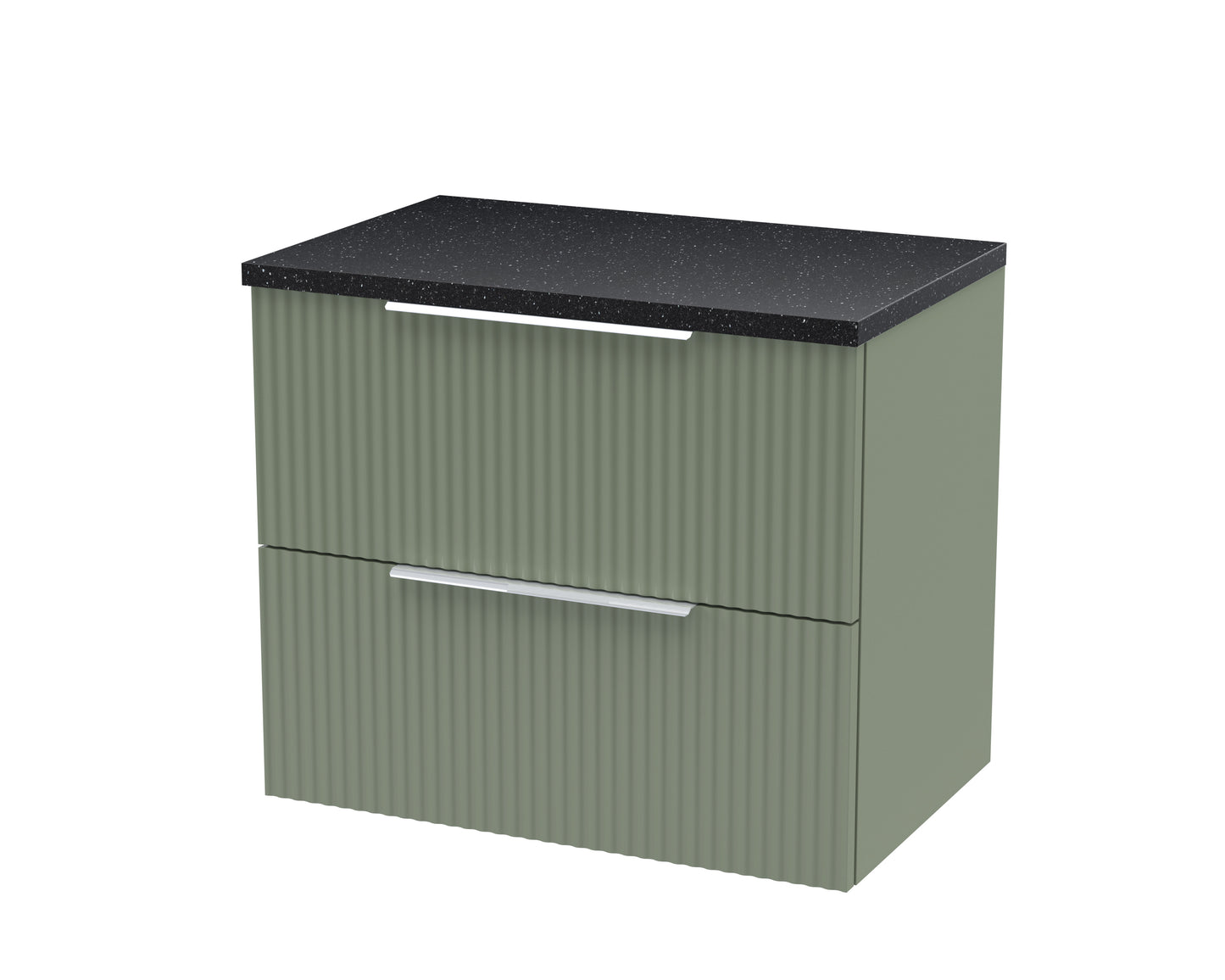 Hudson Reed 600mm Wall Hung 2 Drawer Vanity & Laminate Top