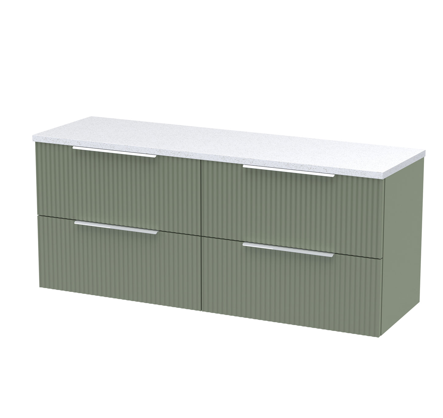 Hudson Reed 1200 Wall Hung 4-Drawer Vanity & Laminate Worktop
