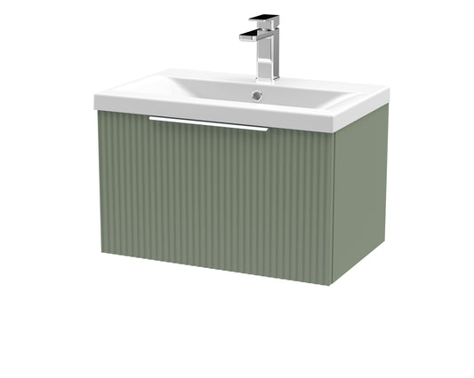 Hudson Reed 600mm Wall Hung Single Drawer Vanity & Basin 1